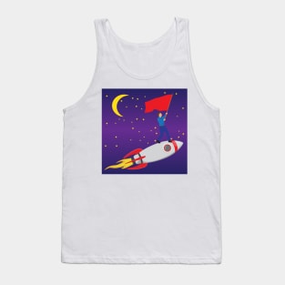 Man in space Tank Top